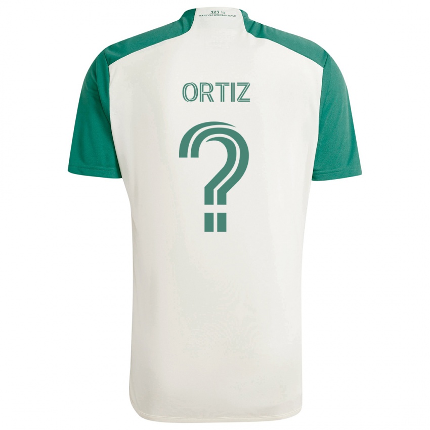 Niño Camiseta Viggo Ortiz #0 Colores Tostados Verde 2ª Equipación 2024/25 La Camisa México