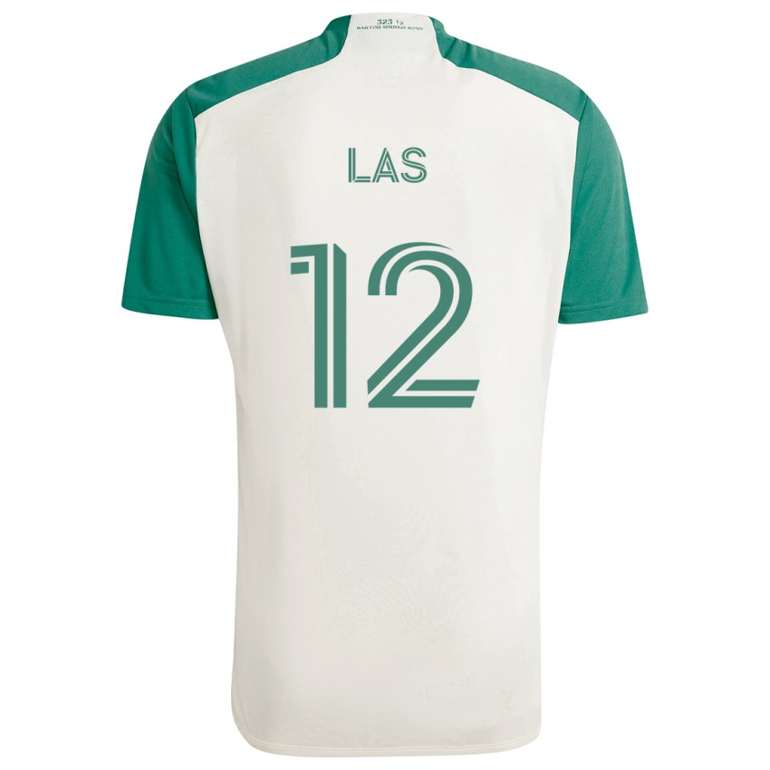 Niño Camiseta Damian Las #12 Colores Tostados Verde 2ª Equipación 2024/25 La Camisa México