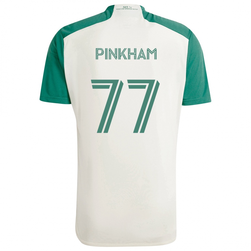 Niño Camiseta Chris Pinkham #77 Colores Tostados Verde 2ª Equipación 2024/25 La Camisa México