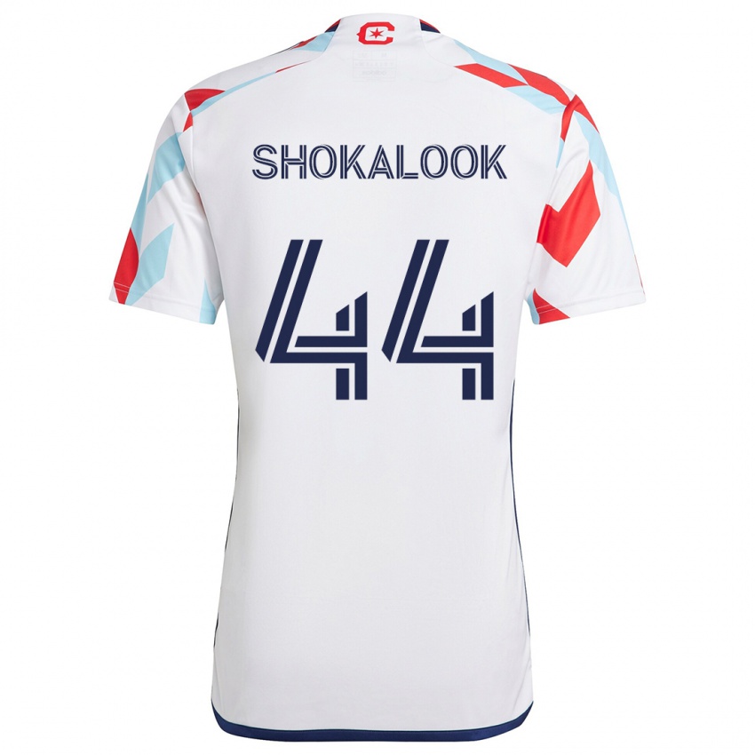 Niño Camiseta Jason Shokalook #44 Blanco Rojo Azul 2ª Equipación 2024/25 La Camisa México