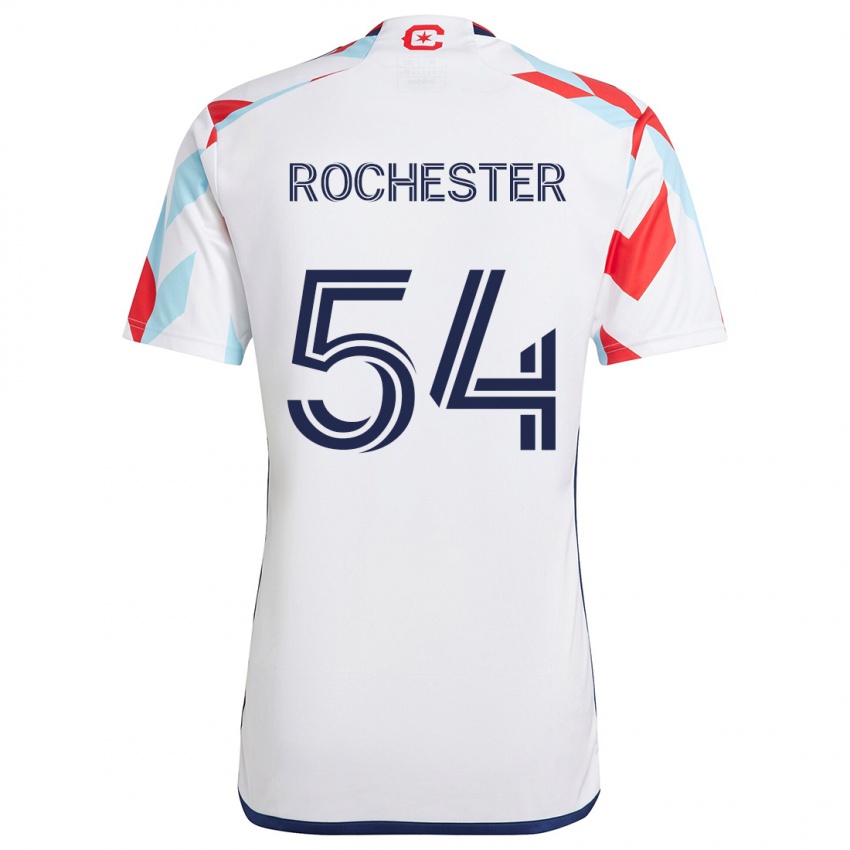 Niño Camiseta Lamonth Rochester #54 Blanco Rojo Azul 2ª Equipación 2024/25 La Camisa México