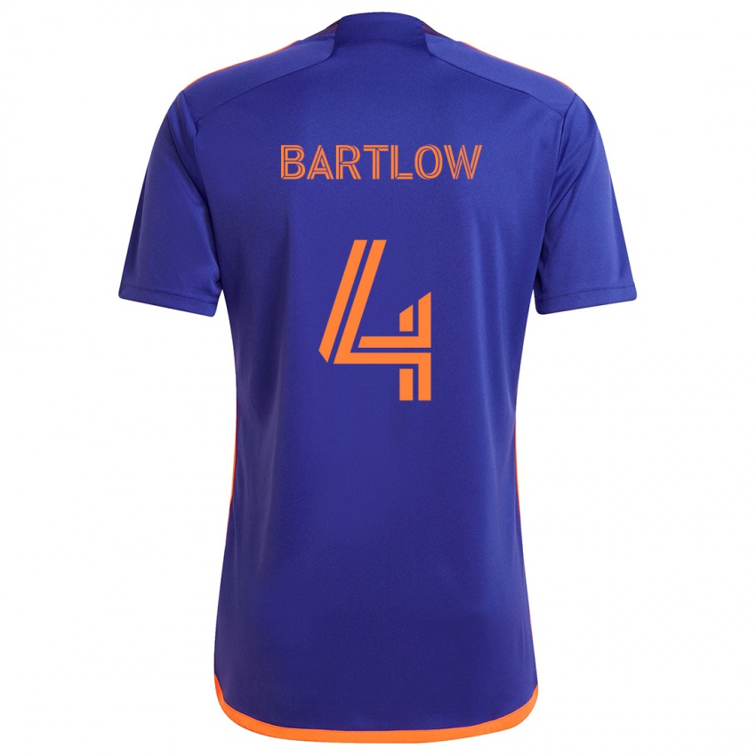 Niño Camiseta Ethan Bartlow #4 Púrpura Naranja 2ª Equipación 2024/25 La Camisa México