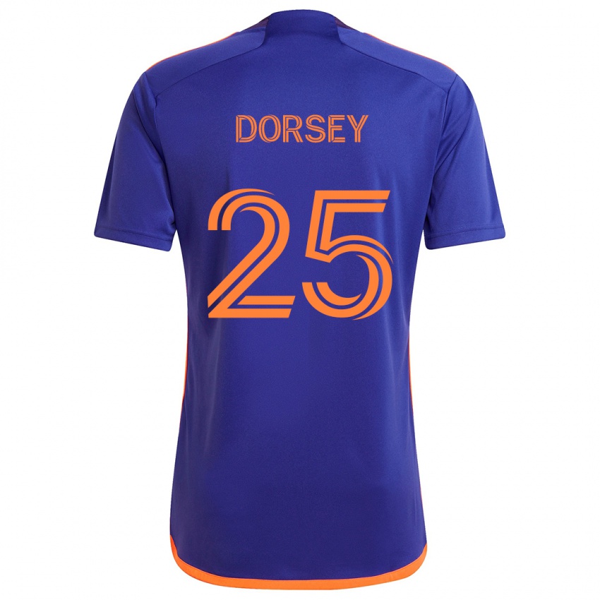 Niño Camiseta Griffin Dorsey #25 Púrpura Naranja 2ª Equipación 2024/25 La Camisa México