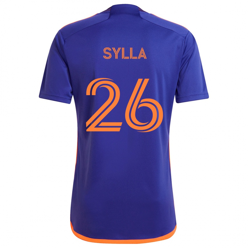 Niño Camiseta Ousmane Sylla #26 Púrpura Naranja 2ª Equipación 2024/25 La Camisa México