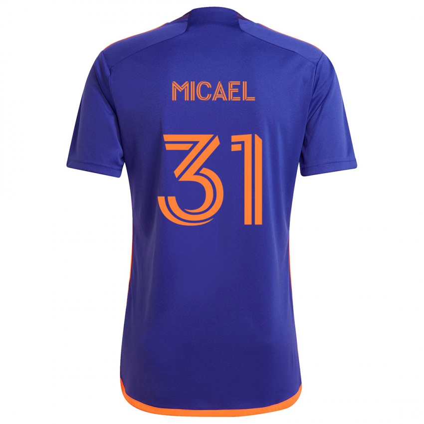 Niño Camiseta Micael #31 Púrpura Naranja 2ª Equipación 2024/25 La Camisa México