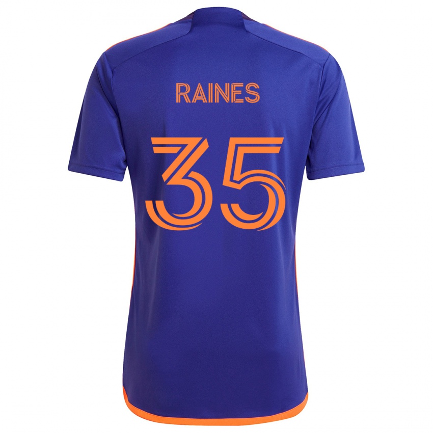 Niño Camiseta Brooklyn Raines #35 Púrpura Naranja 2ª Equipación 2024/25 La Camisa México