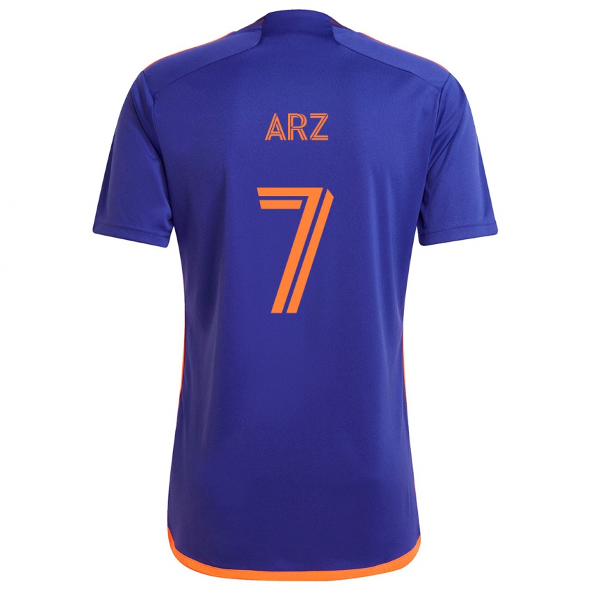 Niño Camiseta Exon Arzú #7 Púrpura Naranja 2ª Equipación 2024/25 La Camisa México