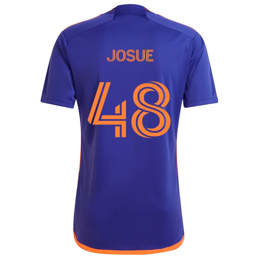 Niño Camiseta Josué #48 Púrpura Naranja 2ª Equipación 2024/25 La Camisa México