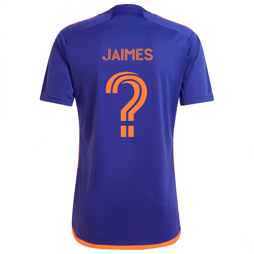 Niño Camiseta Angel Jaimes #0 Púrpura Naranja 2ª Equipación 2024/25 La Camisa México