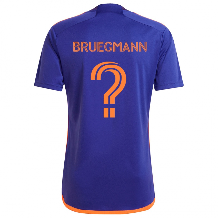 Niño Camiseta Lukas Bruegmann #0 Púrpura Naranja 2ª Equipación 2024/25 La Camisa México