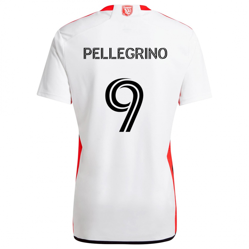 Niño Camiseta Amahl Pellegrino #9 Blanco Rojo 2ª Equipación 2024/25 La Camisa México