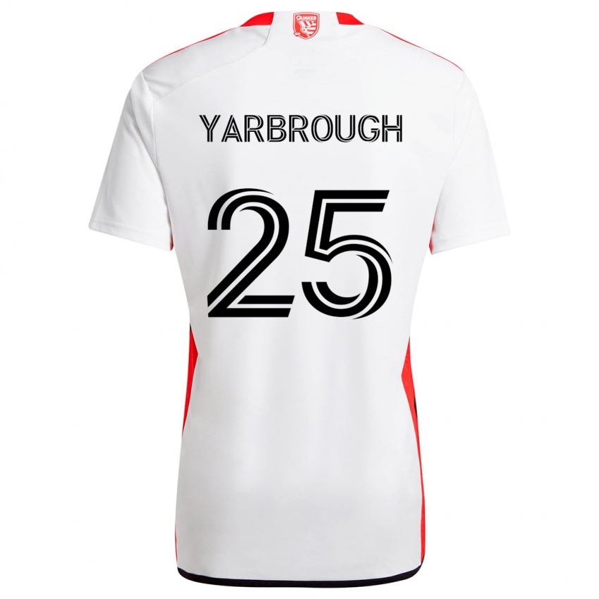 Niño Camiseta William Yarbrough #25 Blanco Rojo 2ª Equipación 2024/25 La Camisa México