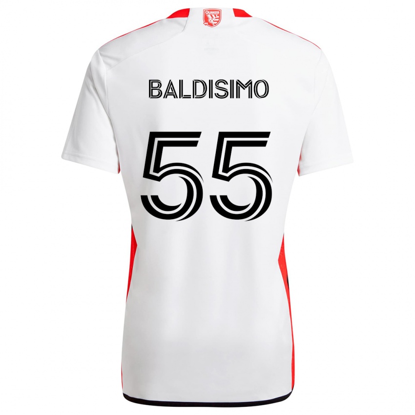 Niño Camiseta Michael Baldisimo #55 Blanco Rojo 2ª Equipación 2024/25 La Camisa México