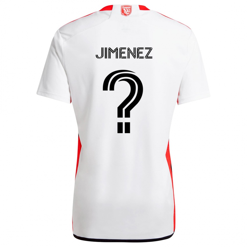 Niño Camiseta Kevin Jimenez #0 Blanco Rojo 2ª Equipación 2024/25 La Camisa México