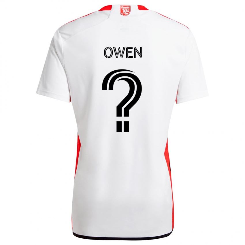 Niño Camiseta Connor Owen #0 Blanco Rojo 2ª Equipación 2024/25 La Camisa México