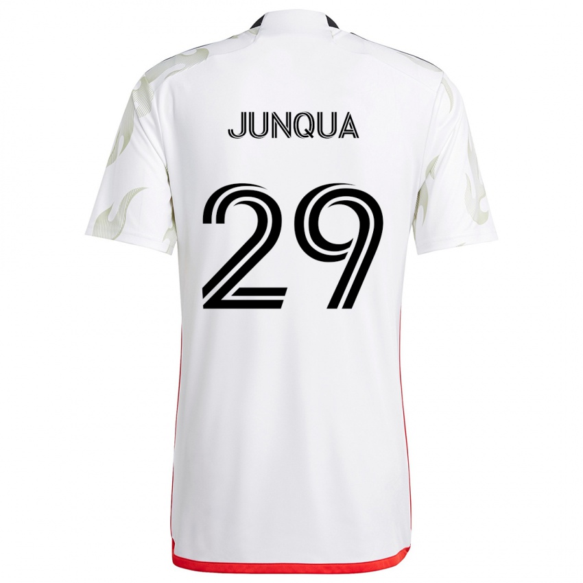 Niño Camiseta Sam Junqua #29 Blanco Rojo Negro 2ª Equipación 2024/25 La Camisa México