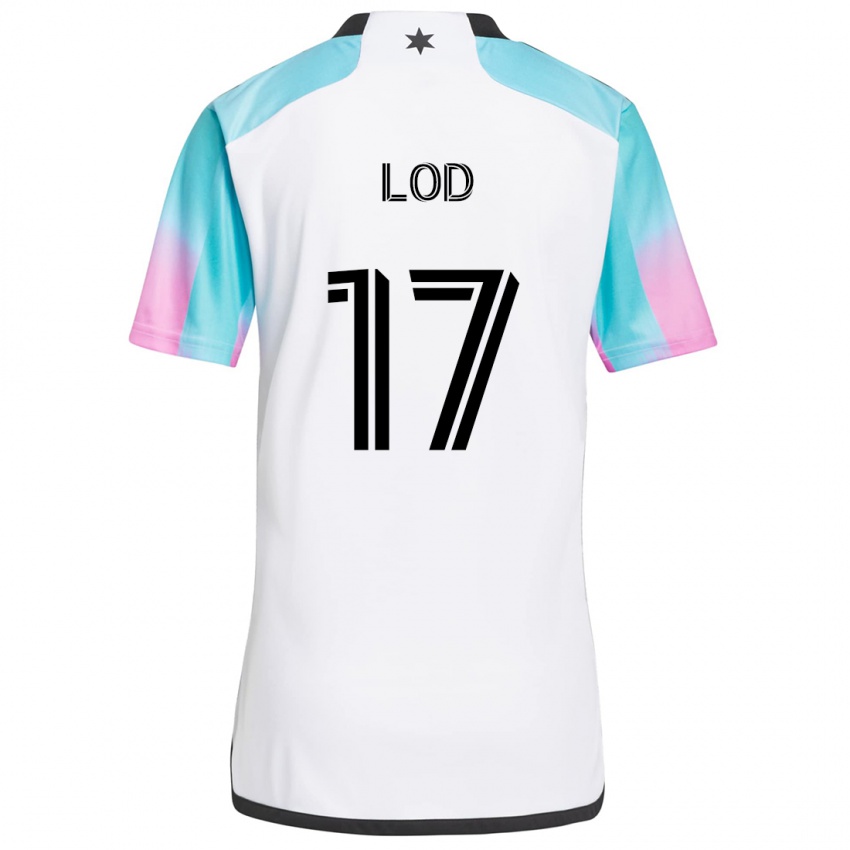 Niño Camiseta Robin Lod #17 Blanco Azul Negro 2ª Equipación 2024/25 La Camisa México