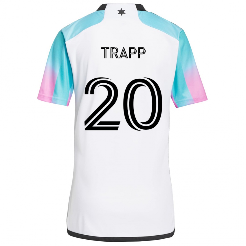 Niño Camiseta Wil Trapp #20 Blanco Azul Negro 2ª Equipación 2024/25 La Camisa México