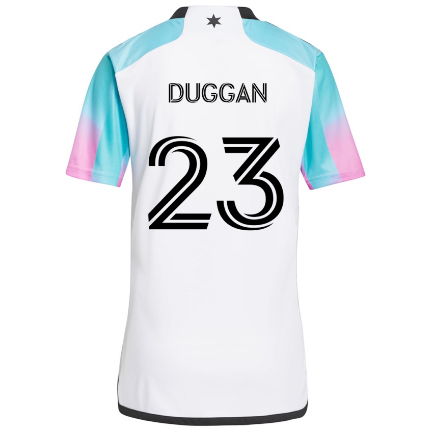 Niño Camiseta Morris Duggan #23 Blanco Azul Negro 2ª Equipación 2024/25 La Camisa México