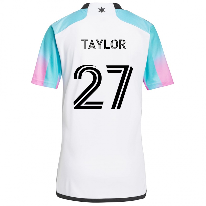 Niño Camiseta D.j. Taylor #27 Blanco Azul Negro 2ª Equipación 2024/25 La Camisa México