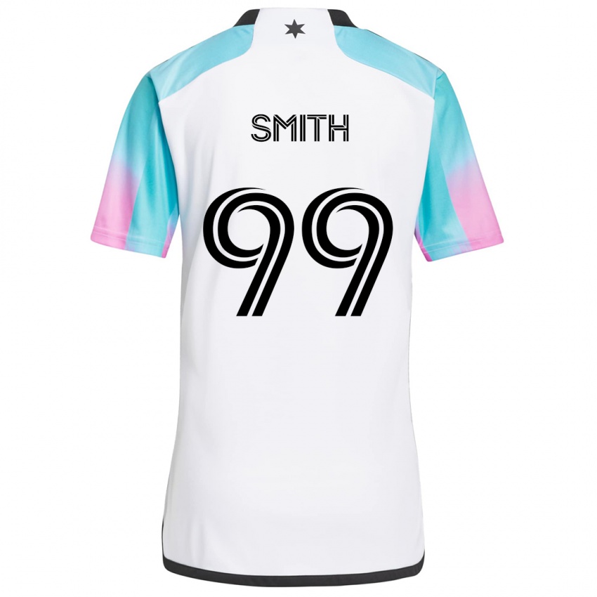 Niño Camiseta Jordan Adebayo-Smith #99 Blanco Azul Negro 2ª Equipación 2024/25 La Camisa México