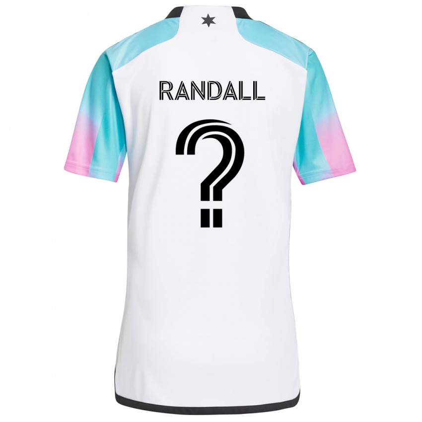 Niño Camiseta Alisa Randall #0 Blanco Azul Negro 2ª Equipación 2024/25 La Camisa México