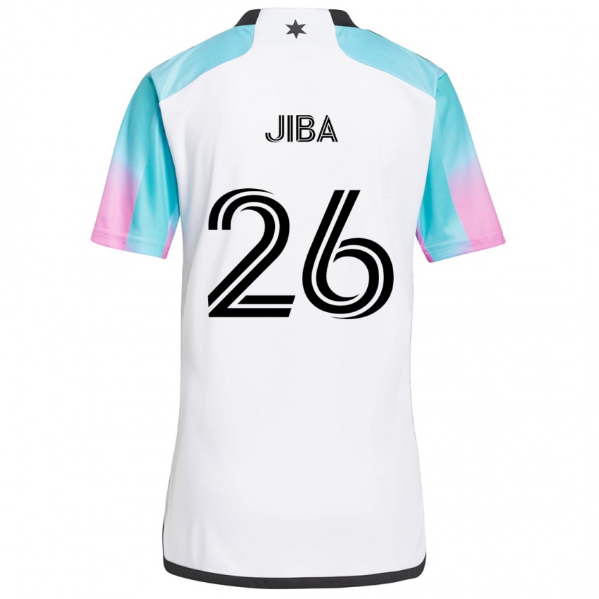 Niño Camiseta Ryen Jiba #26 Blanco Azul Negro 2ª Equipación 2024/25 La Camisa México