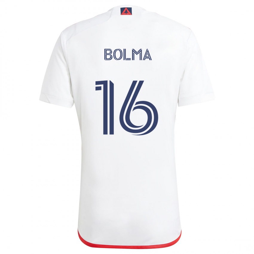 Niño Camiseta Josh Bolma #16 Blanco Rojo 2ª Equipación 2024/25 La Camisa México