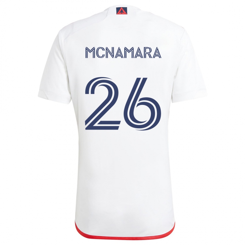 Niño Camiseta Tommy Mcnamara #26 Blanco Rojo 2ª Equipación 2024/25 La Camisa México