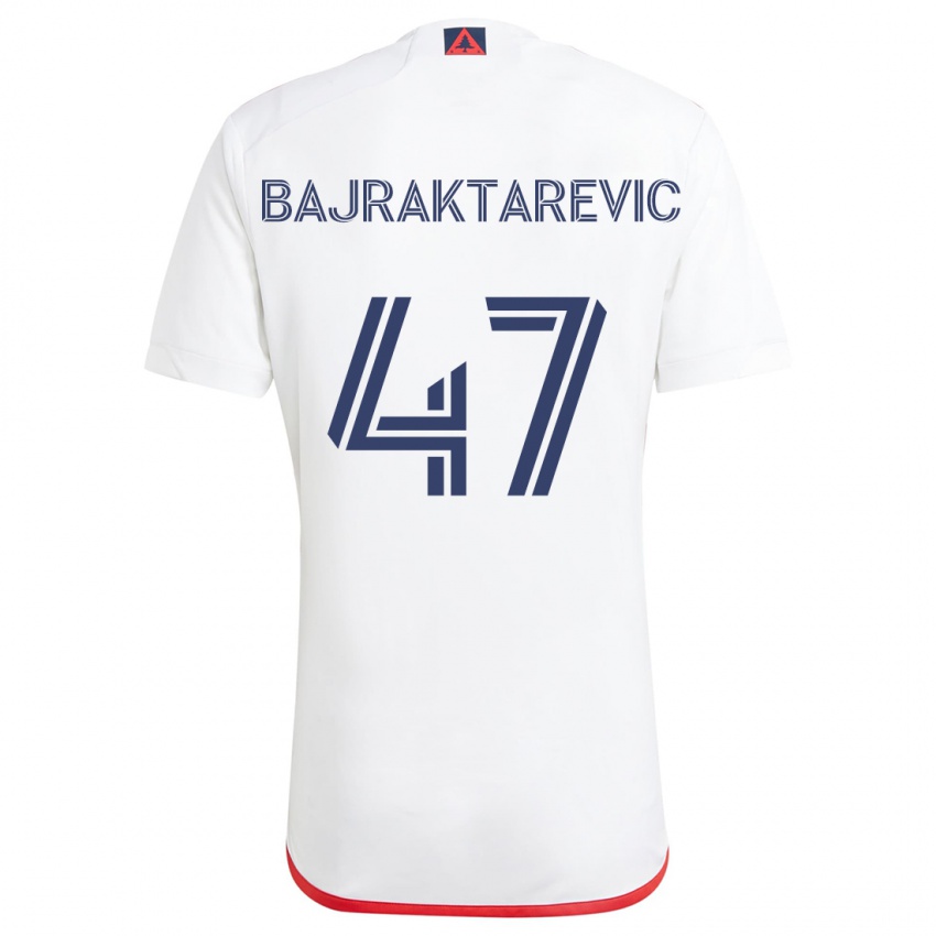 Niño Camiseta Esmir Bajraktarevic #47 Blanco Rojo 2ª Equipación 2024/25 La Camisa México