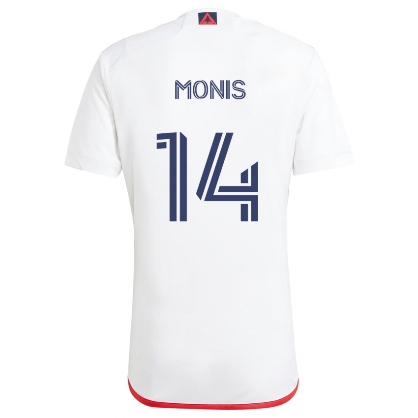 Niño Camiseta Alex Monis #14 Blanco Rojo 2ª Equipación 2024/25 La Camisa México