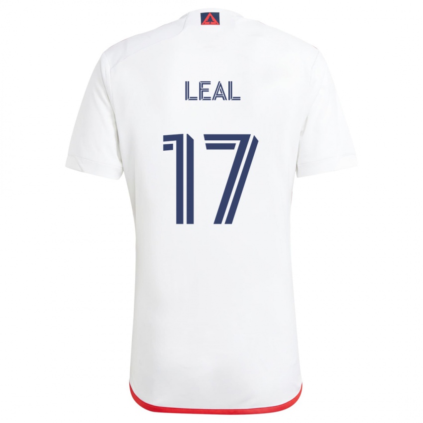 Niño Camiseta Patrick Leal #17 Blanco Rojo 2ª Equipación 2024/25 La Camisa México