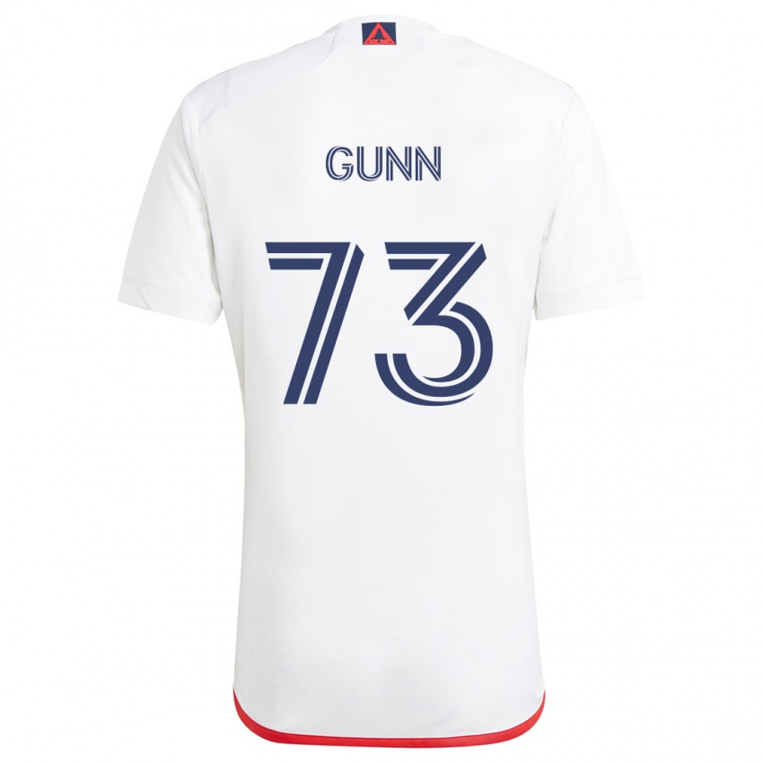 Niño Camiseta Jd Gunn #73 Blanco Rojo 2ª Equipación 2024/25 La Camisa México