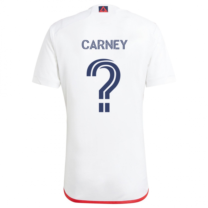 Niño Camiseta Ryan Carney #0 Blanco Rojo 2ª Equipación 2024/25 La Camisa México