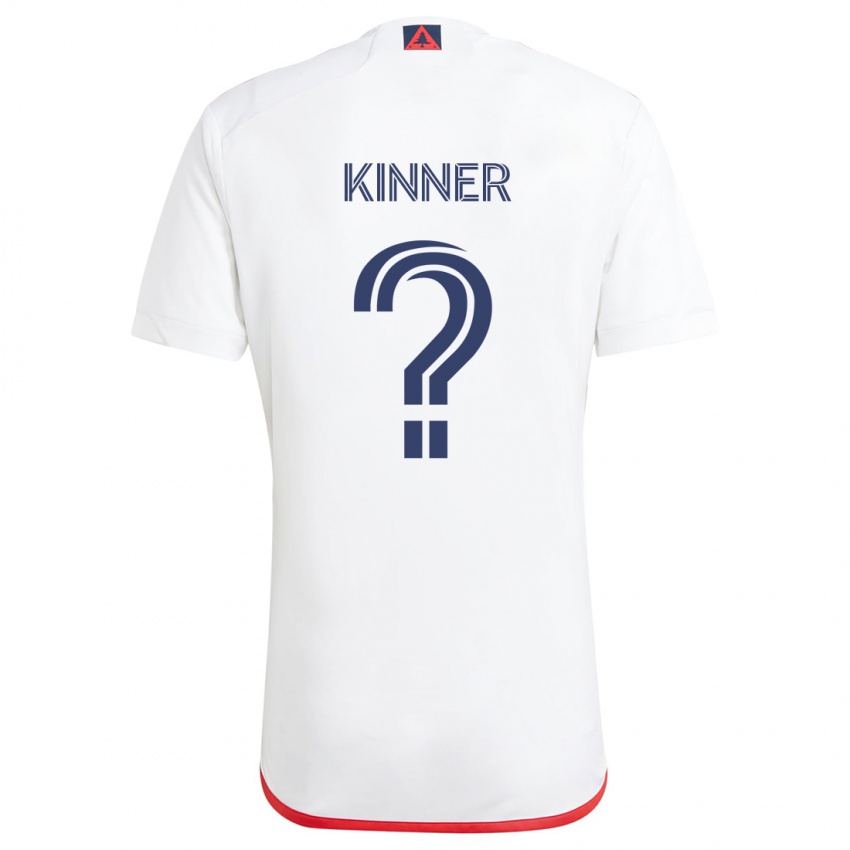 Niño Camiseta Sage Kinner #0 Blanco Rojo 2ª Equipación 2024/25 La Camisa México