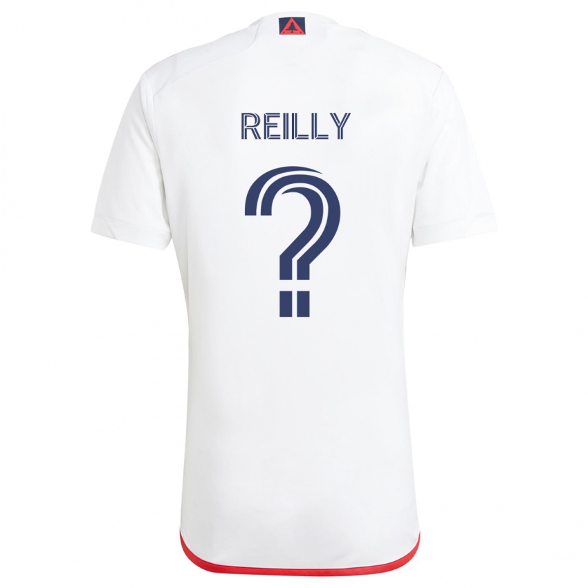 Niño Camiseta Aidan Reilly #0 Blanco Rojo 2ª Equipación 2024/25 La Camisa México