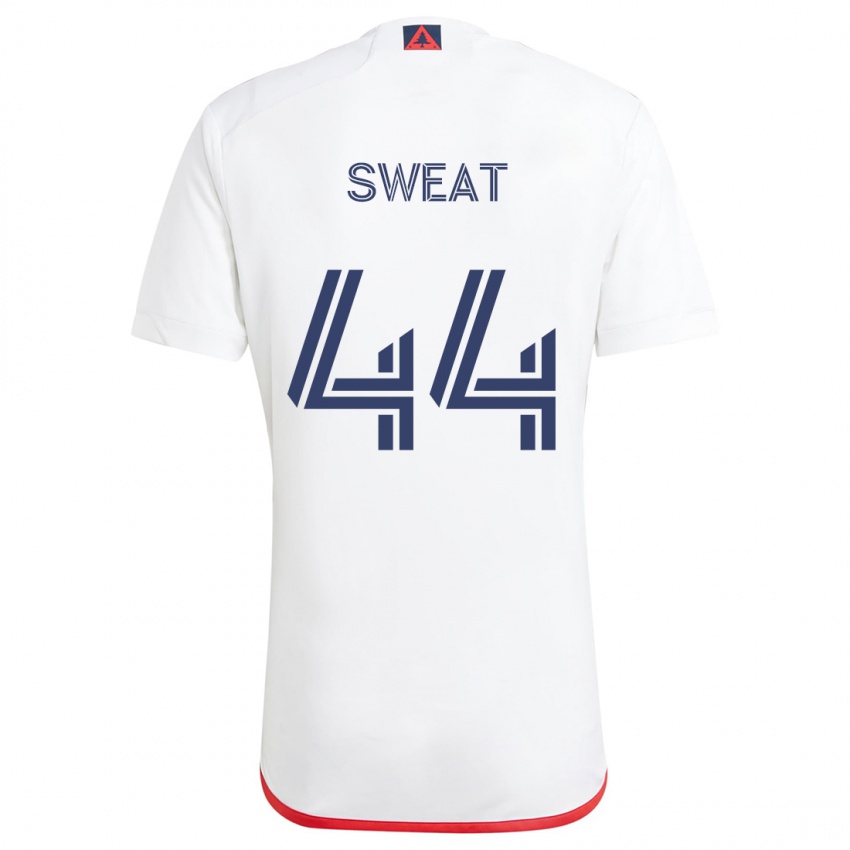 Niño Camiseta Ben Sweat #44 Blanco Rojo 2ª Equipación 2024/25 La Camisa México