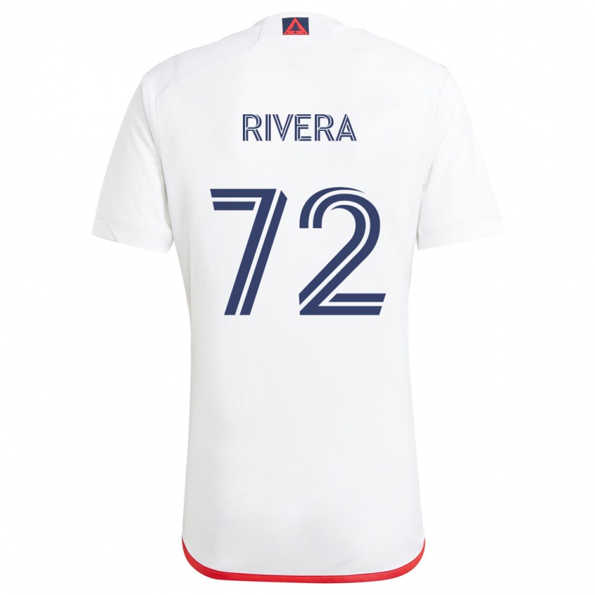 Niño Camiseta Damián Rivera #72 Blanco Rojo 2ª Equipación 2024/25 La Camisa México