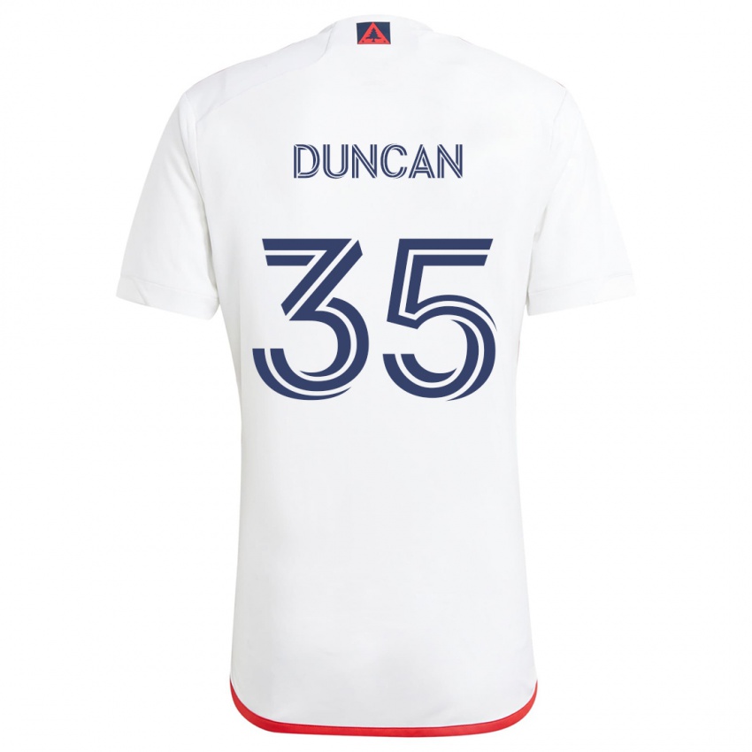 Niño Camiseta Nakye Greenidge-Duncan #35 Blanco Rojo 2ª Equipación 2024/25 La Camisa México