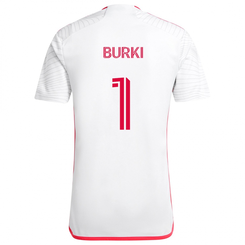 Niño Camiseta Roman Bürki #1 Blanco Rojo 2ª Equipación 2024/25 La Camisa México