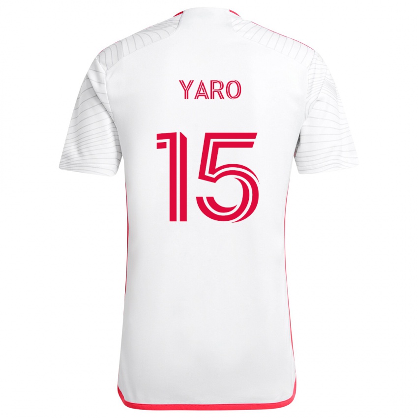 Niño Camiseta Joshua Yaro #15 Blanco Rojo 2ª Equipación 2024/25 La Camisa México