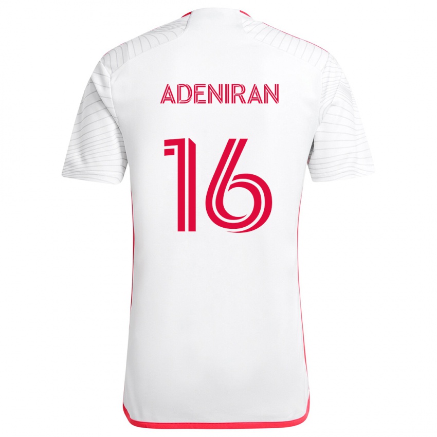 Niño Camiseta Samuel Adeniran #16 Blanco Rojo 2ª Equipación 2024/25 La Camisa México