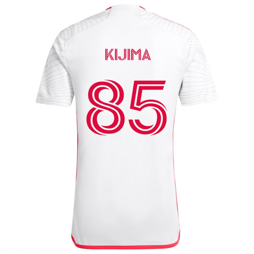 Niño Camiseta Hosei Kijima #85 Blanco Rojo 2ª Equipación 2024/25 La Camisa México