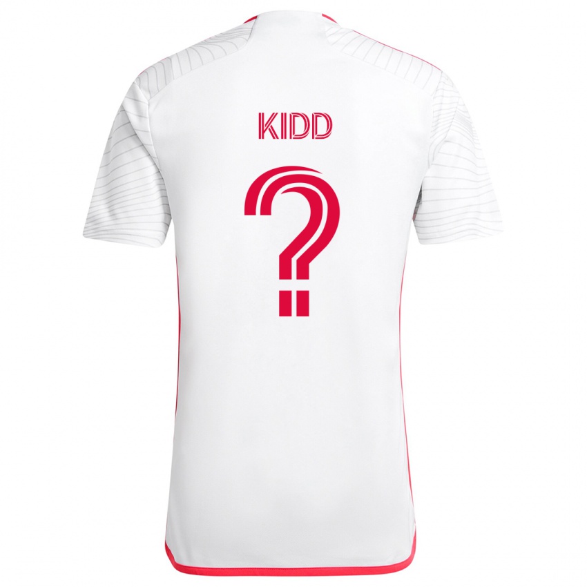 Niño Camiseta Matteo Kidd #0 Blanco Rojo 2ª Equipación 2024/25 La Camisa México