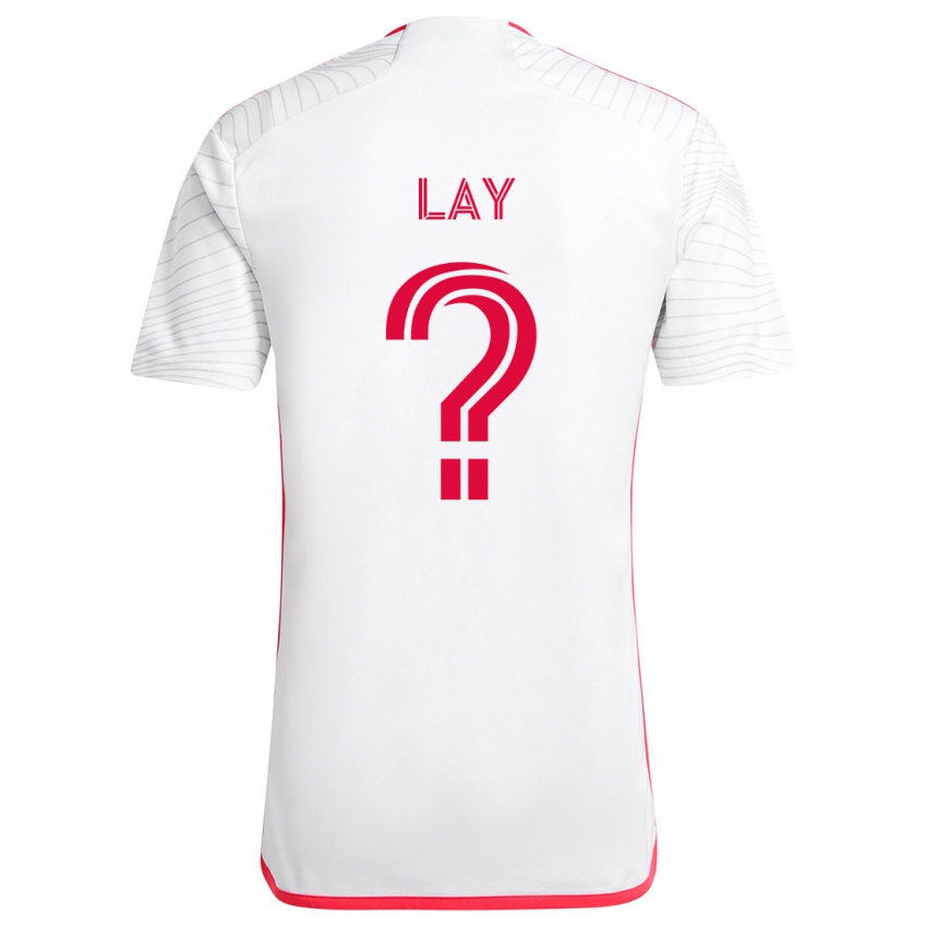 Niño Camiseta Mikey Lay #0 Blanco Rojo 2ª Equipación 2024/25 La Camisa México