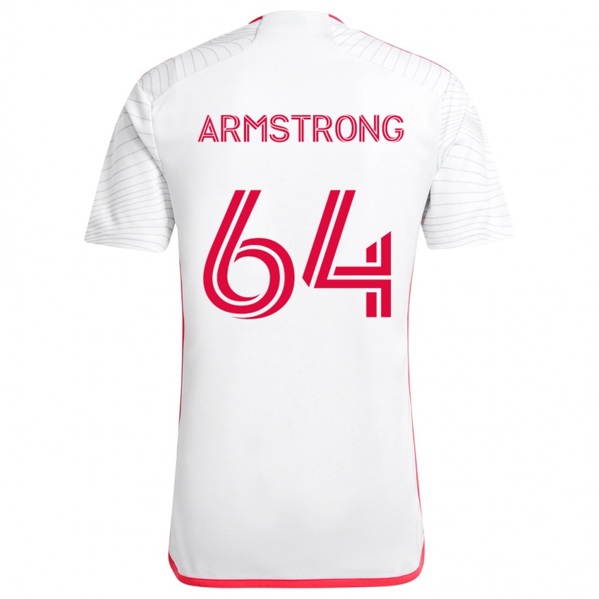 Niño Camiseta Dida Armstrong #64 Blanco Rojo 2ª Equipación 2024/25 La Camisa México