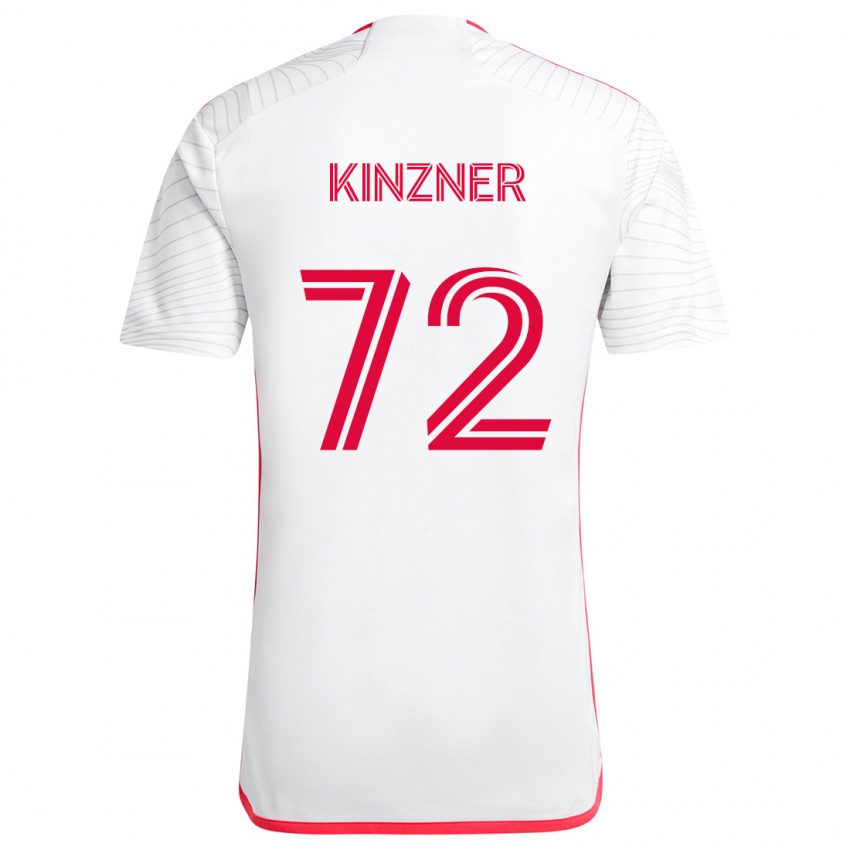 Niño Camiseta Eric Kinzner #72 Blanco Rojo 2ª Equipación 2024/25 La Camisa México