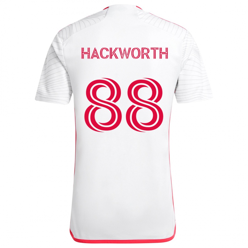 Niño Camiseta Larsen Hackworth #88 Blanco Rojo 2ª Equipación 2024/25 La Camisa México