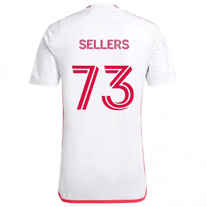 Niño Camiseta Braydon Sellers #73 Blanco Rojo 2ª Equipación 2024/25 La Camisa México