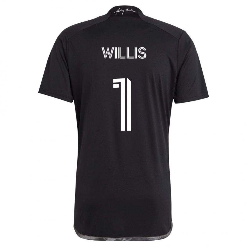 Niño Camiseta Joe Willis #1 Negro 2ª Equipación 2024/25 La Camisa México